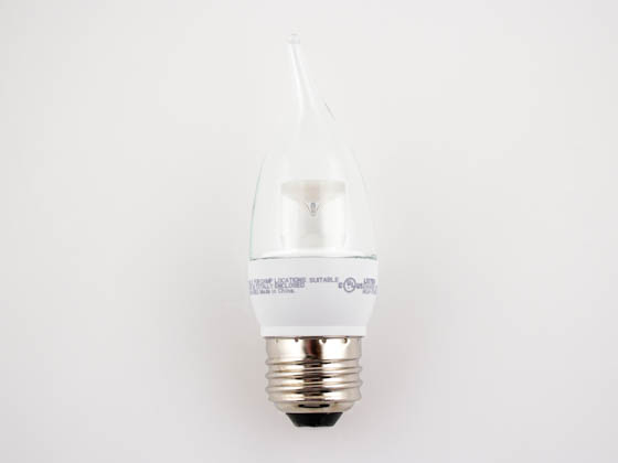 TCP LED5E26F1127K Dimmable 5W Decorative Clear LED Bulb, E26 Base