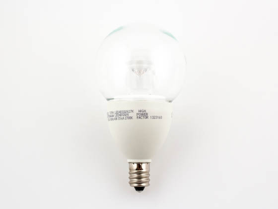 TCP LED4E12G1627K Dimmable 4W 2700K G-16 Globe Clear LED Bulb, E12 Base