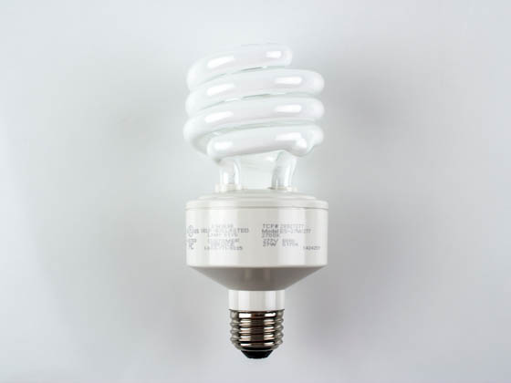 TCP TEC28942-277-27K TCP 28942277 42W 277V Warm White Spiral CFL Bulb, E26 Base