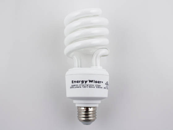 Bulbrite 509533 CF32T4/WW 32W 120V Warm White Spiral CFL Bulb, E26 Base