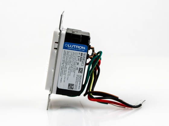 Lutron Electronics MS-A202-WH Lutron Maestro Dual Technology Ultrasonic and PIR Occupancy Sensor Switch, Dual Circuit