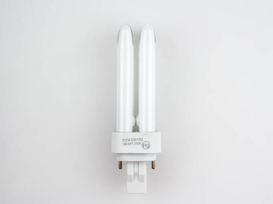 TCP 32013Q 13W 2 Pin Warm White Quad Double Twin Tube CFL Bulb