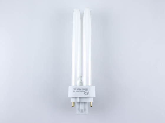 TCP 32418Q35K 18W 4 Pin Neutral White Quad Double Twin Tube CFL Bulb