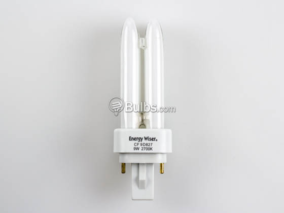Bulbrite 524109 CF9D827 9 Watt 2-Pin Warm White Quad/Double Twin Tube CFL Bulb