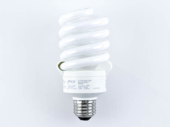 TCP 48927-30K 48927 (3000K) 27W Soft White Spiral CFL Bulb, E26 Base