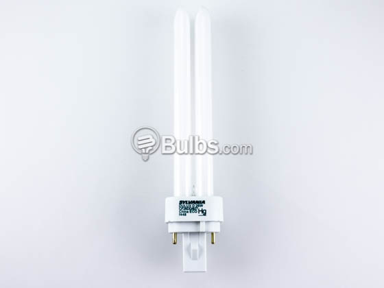 Sylvania 21113 CF26DD/827/ECO 26W 2 Pin G24d3 Soft White Double Twin Tube CFL Bulb