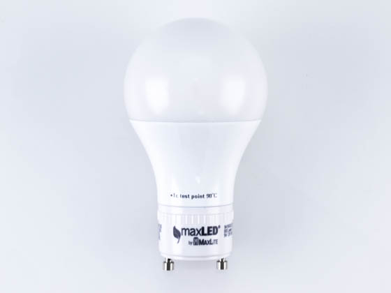 MaxLite 77078 9A19GUDLED30/G2 Dimmable 9W 3000K A19 LED Bulb, GU24 Base