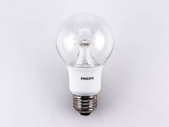 Philips Lighting 458745 7A19/LED/827-22/CL/DIM 120V Philips Dimmable 2700K to 2200K 7W A19 LED Bulb