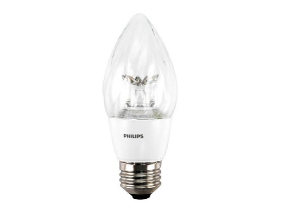 Philips Lighting 458638 7F15/LED/827-22/E26/DIM 120V Philips Dimmable Warm Glow 2700K to 2200K 7W Decorative LED Bulb