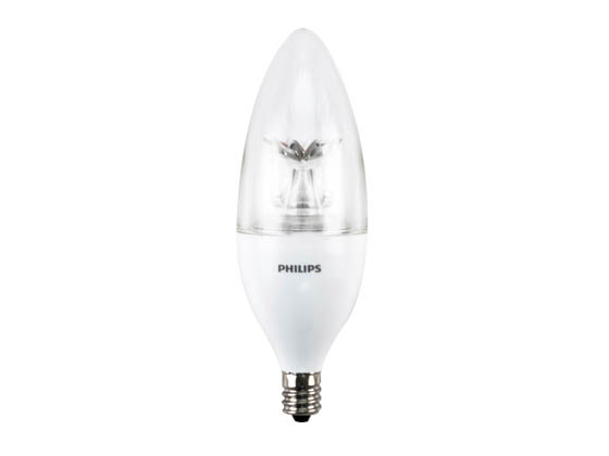 Philips Lighting 458695 7B12/LED/827-22/E12/DIM 120V Philips Dimmable 7W Warm Glow 2700K to 2200K Decorative LED Bulb