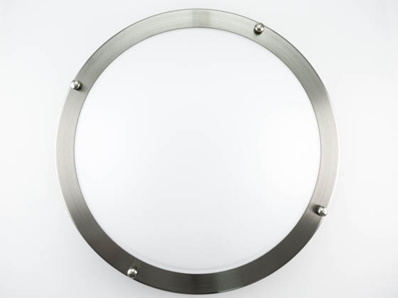 NaturaLED 7431 LED12FMM-138L/840-NI Dimmable 18W 12" 4000K Flush Mount LED Ceiling Fixture