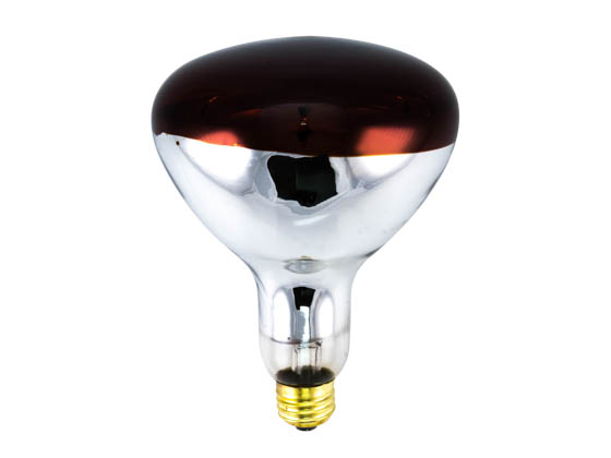 Philips BR40 Heat Lamp Bulb - 250W Infrared Heat Light For Bathrooms & Indoor Use