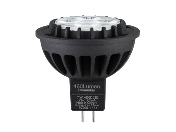 Philips Lighting 457499 7MR16/LED/F35 4000 DIM AF2 Philips Dimmable 7W 4000K 35° MR16 LED Bulb, GU5.3 Base