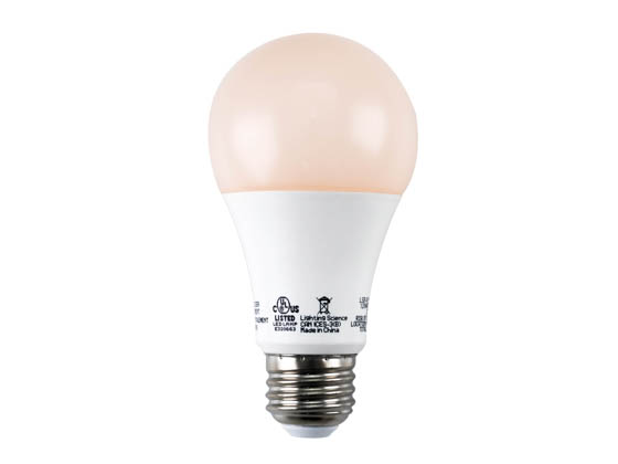 Lighting Science FG-02263 LS A19 60WE SLP 120 G1 BX Good Night 9W Dimmable 2400K LED A19 Bulb