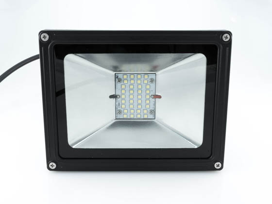 NaturaLED 7515 LED-FXFDL28/40K/BK 28 Watt LED Flood Light Fixture, 4000K