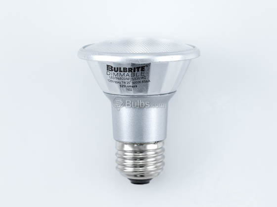 Bulbrite 772714 LED7PAR20/NF25/830/WD Dimmable 7W 3000K 25° PAR20 LED Bulb, Enclosed and Wet Rated