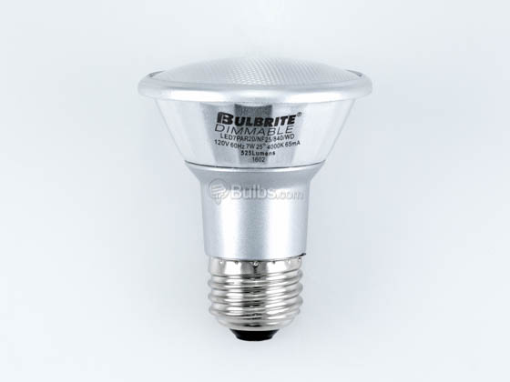 Bulbrite 772717 LED7PAR20/NF25/840/WD Dimmable 7W 4000K 25° PAR20 LED Bulb, Wet Rated