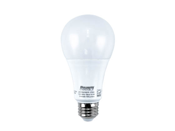 Bulbrite 774103 LED15A21/827/D Dimmable 15.5W 2700K A21 LED Bulb