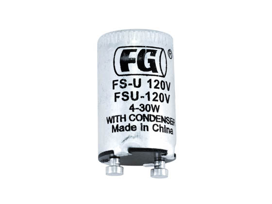 Eiko FS-U-120V FS-U-120V Fluorescent Starter Fluorescent Lamp Starter 120V for 4W to 30W Fluorescent Bulb