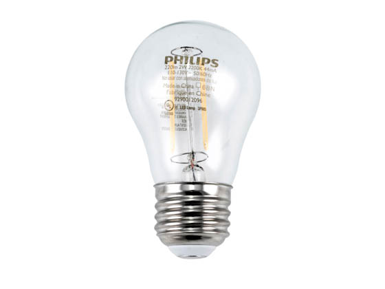 Philips Lighting 461111 2A15/LED/822/FCL/ND 120V Philips Non-Dimmable 2W 2200K A15 Filament LED Bulb