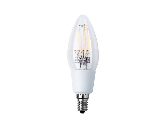 Lighting Science FG-02532 LSPro B11 40WE W27 FIL E12 120 3PK Dimmable 4.5W 2700K Filament LED Bulb, 3 Pack