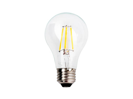 Bulbrite 776572 LED5A19/27K/FIL/2 Dimmable 5W 2700K A19 Filament LED Bulb