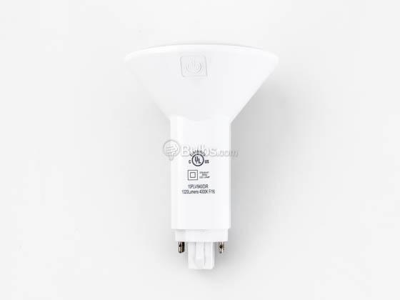 Green Creative 57917 10PLV/840/DIR Dimmable 10W 4 Pin Vertical 4000k G24q LED Bulb, Ballast Compatible
