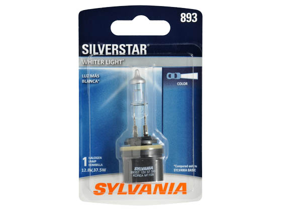 Sylvania 35862 893ST.BP EN-SP 1/SKU 3/BX 36/CS 893 SilverStar Halogen Fog Bulb