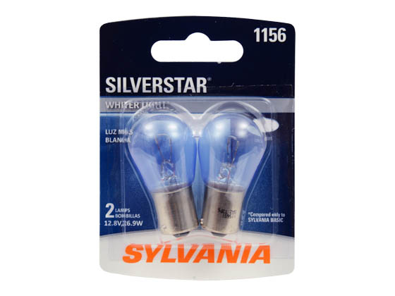 Sylvania 32779 1156ST.BP2 EN-SP 2/SKU  12/BX  72/CS 1156 SilverStar Mini Auto Stop, Tail Light