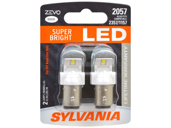 Sylvania 31982 ZEVO2 G2 2057LED.BP2 EN-SP 2/SKU 72/CS 2057 ZEVO LED Automotive Bulb