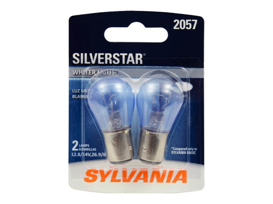 Sylvania 32781 2057ST.BP2 EN-SP 2/SKU  12/BX  72/CS 2057 SilverStar Automotive Bulb