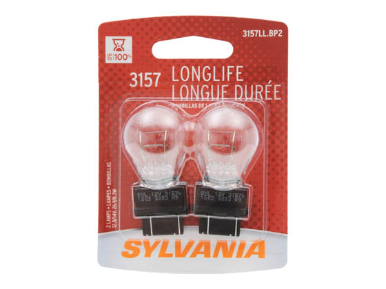 Sylvania 32628 3157LL.BP2  2/SKU  20/BX  200/CS 3157 Long Life Automotive Bulb