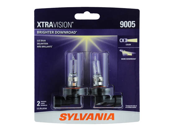 Sylvania 31456 9005XV.BP2 EN-SP 2/SKU 12/BX 120/CS 9005 XtraVision Halogen Headlight