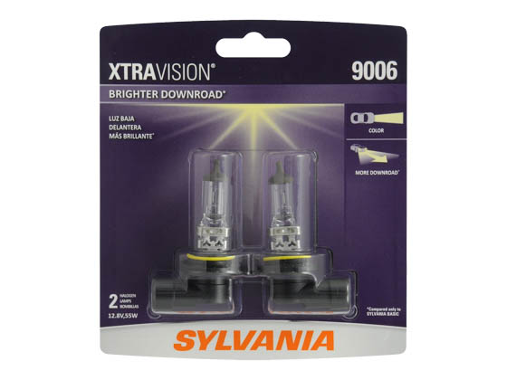 Sylvania 31458 9006XV.BP2 EN-SP 2/SKU 12/BX 120/CS 9006 XtraVision Halogen Headlight