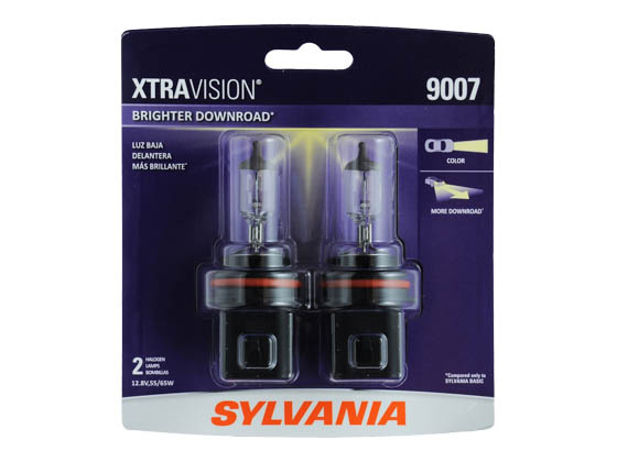 Sylvania 31460 9007XV.BP2 EN-SP 2/SKU 12/BX 120/CS 9007 XtraVision Halogen Headlight