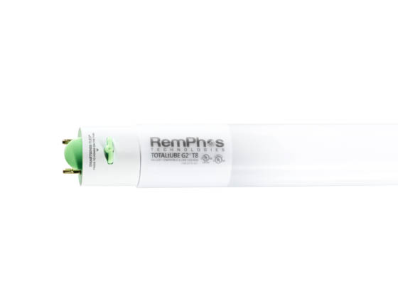 Remphos Technologies RPT-TOTALTUBEG2-T8-48IN-3500K Remphos 12 Watt, 48" T8 3500K Neutral White LED Hybrid Bulb, Works With or Without Ballast