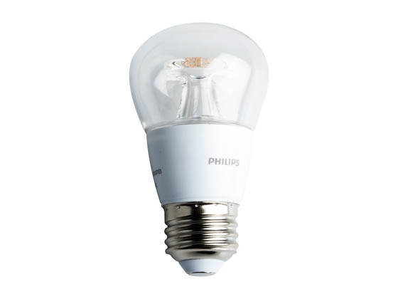Philips Lighting 462523 5.5A15/LED/827-22/E26/CL/DIM 120V Philips Dimmable 5.5W Warm Glow 2700K-2200K A15 LED Bulb
