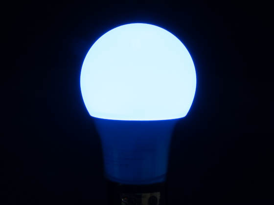 Satco Products, Inc. S9644 2A19/LED/BLUE/120V Satco Non-Dimmable 2W Blue A19 LED Bulb, Enclosed Fixture Rated