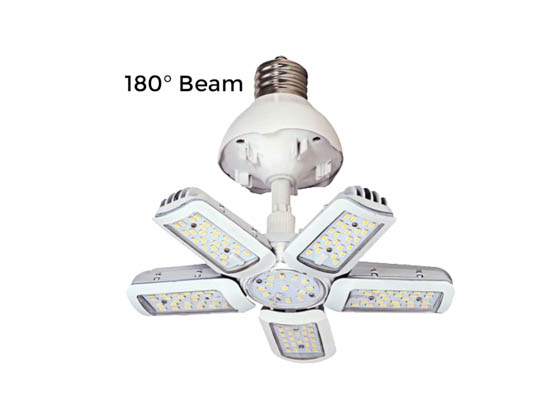 Satco Products, Inc. S9752 60W/LED/HID/MB/5000K/100-277V Satco 60 Watt Non-Dimmable Hi-Pro LED Multi-Beam Retrofit Lamp, 5000K, Ballast Bypass