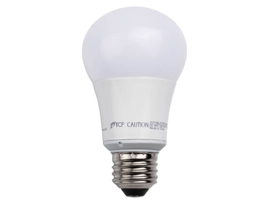 TCP LED9A1950K Non-Dimmable 9 Watt 5000K A-19 LED Bulb, Rated For Enclosed Fixtures