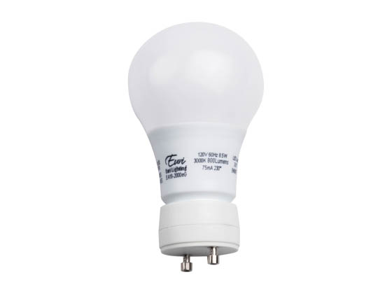 Euri Lighting EA19-2000eG EBA19DM/B/8.5W/800/230D/30K/GU24/E Dimmable 8.5W 3000K A19 LED Bulb, GU24 Base