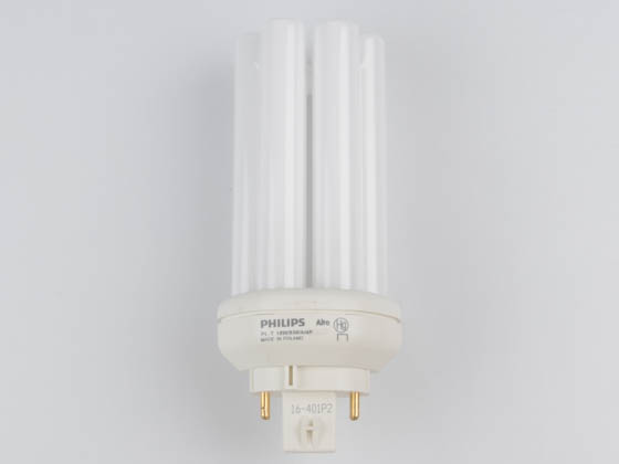 Philips Lighting 458216 PL-T 18W/830/A/4P/ALTO Philips 18W 4 Pin GX24q2 Soft White Triple Twin Tube CFL Bulb