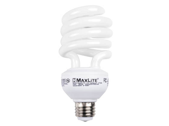 MaxLite 70386 SKS30EA3WW-110 13, 20, 25W 3Way Spiral CFL Bulb, E26 Base