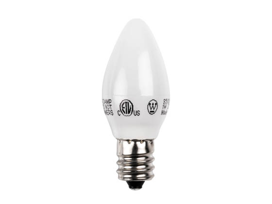 Westinghouse 35109 1C7/LED/F/CB/27 2CD Non-Dimmable Frosted 1W C7 Night Light LED Bulb