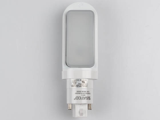 Satco Products, Inc. S9311 13W/H/LED/CFL/850/4P Satco 13 Watt Non-Dimmable 4-Pin Horizontal 5000K G24q LED Bulb, Uses Existing Ballast