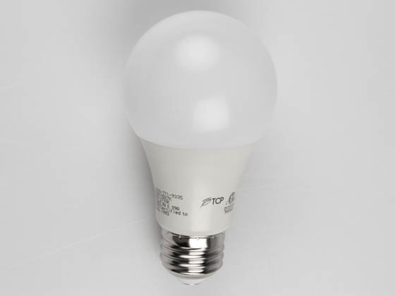 TCP LED9A19D27K Dimmable 9 Watt 2700K A-19 LED Bulb, Enclosed Rated