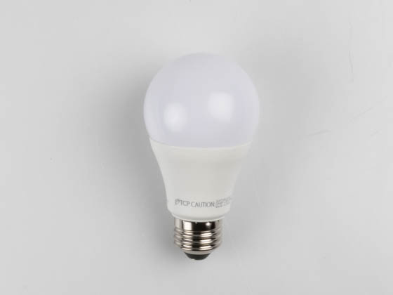 TCP L9A19D2541K Dimmable 9W 4100K A19 LED Bulb, Enclosed Fixture Rated