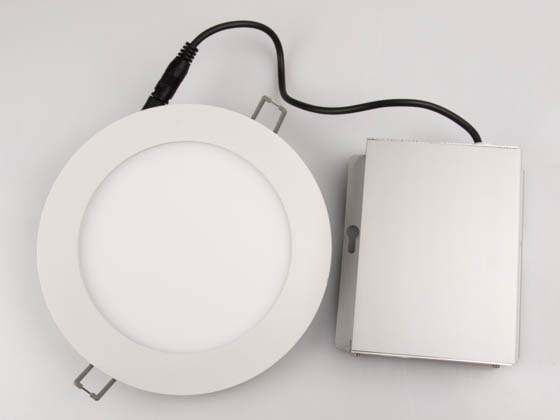 Lightolier FD6R09930TE1W Dimmable 13.7 Watt 6" Round 3000K Flat LED Downlight