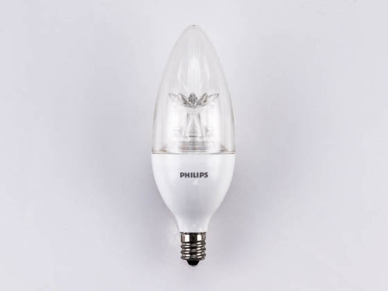 Philips Lighting 457119 BC4.5B12/AMB/827/E12/DIM 120V Philips Dimmable 4.5W 2700K to 2200K Decorative LED Bulb