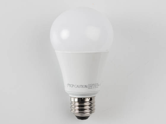 TCP L15A19D2550K Dimmable 15W 5000K A-19 LED Bulb, Enclosed Fixture Rated